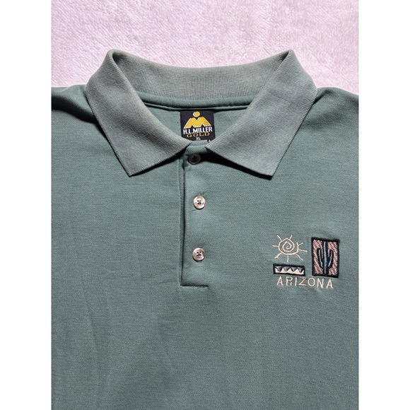 Arizona Polo Shirt Cactus Patch Short Sleeve Men's Size XL - Picture 3 of 10